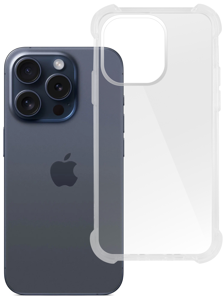 Чехол для iPhone 15 Pro Противоударный пластик+силикон