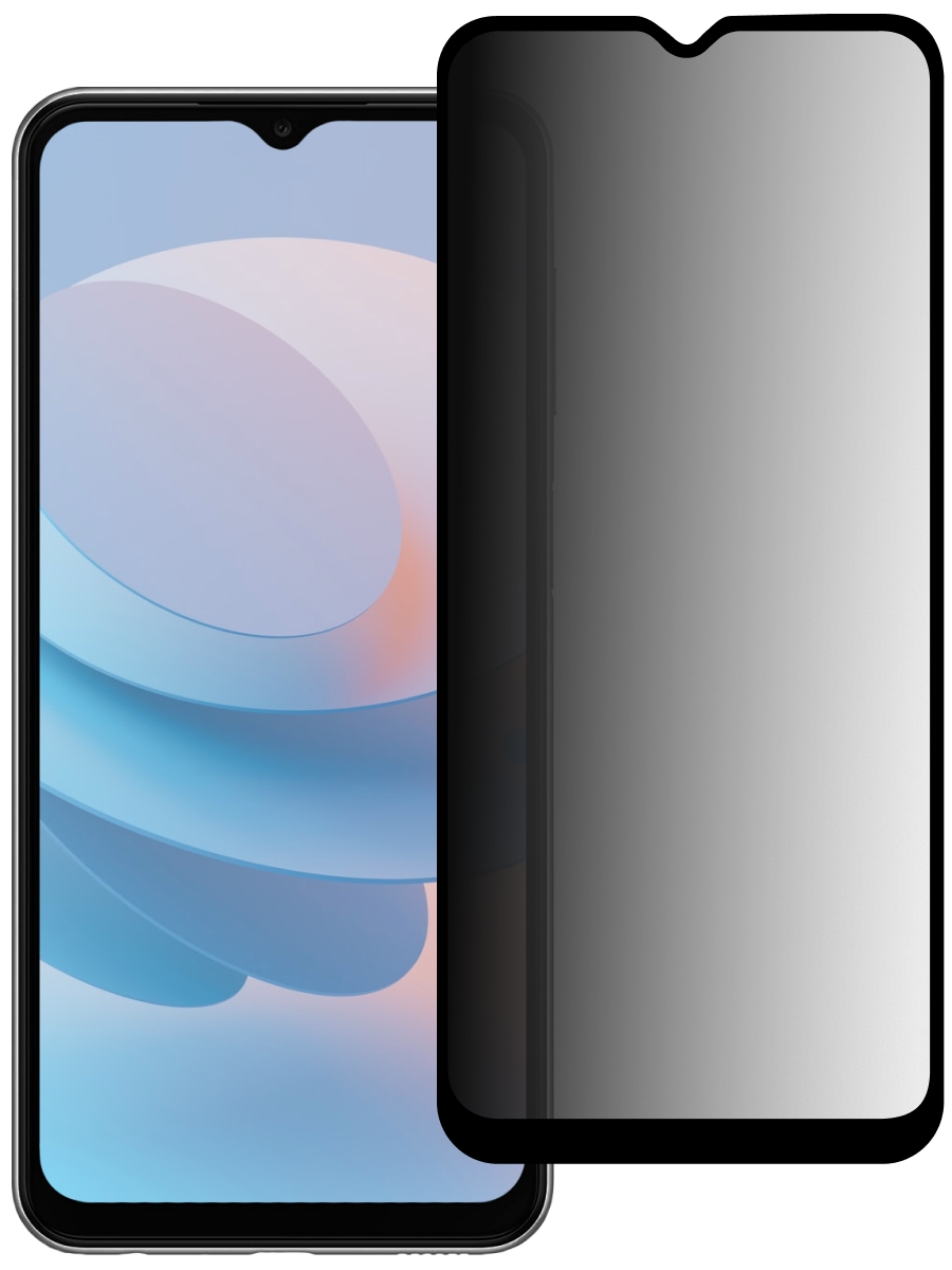 Защитное стекло для Samsung A24 Антишпион 5Д Люкс