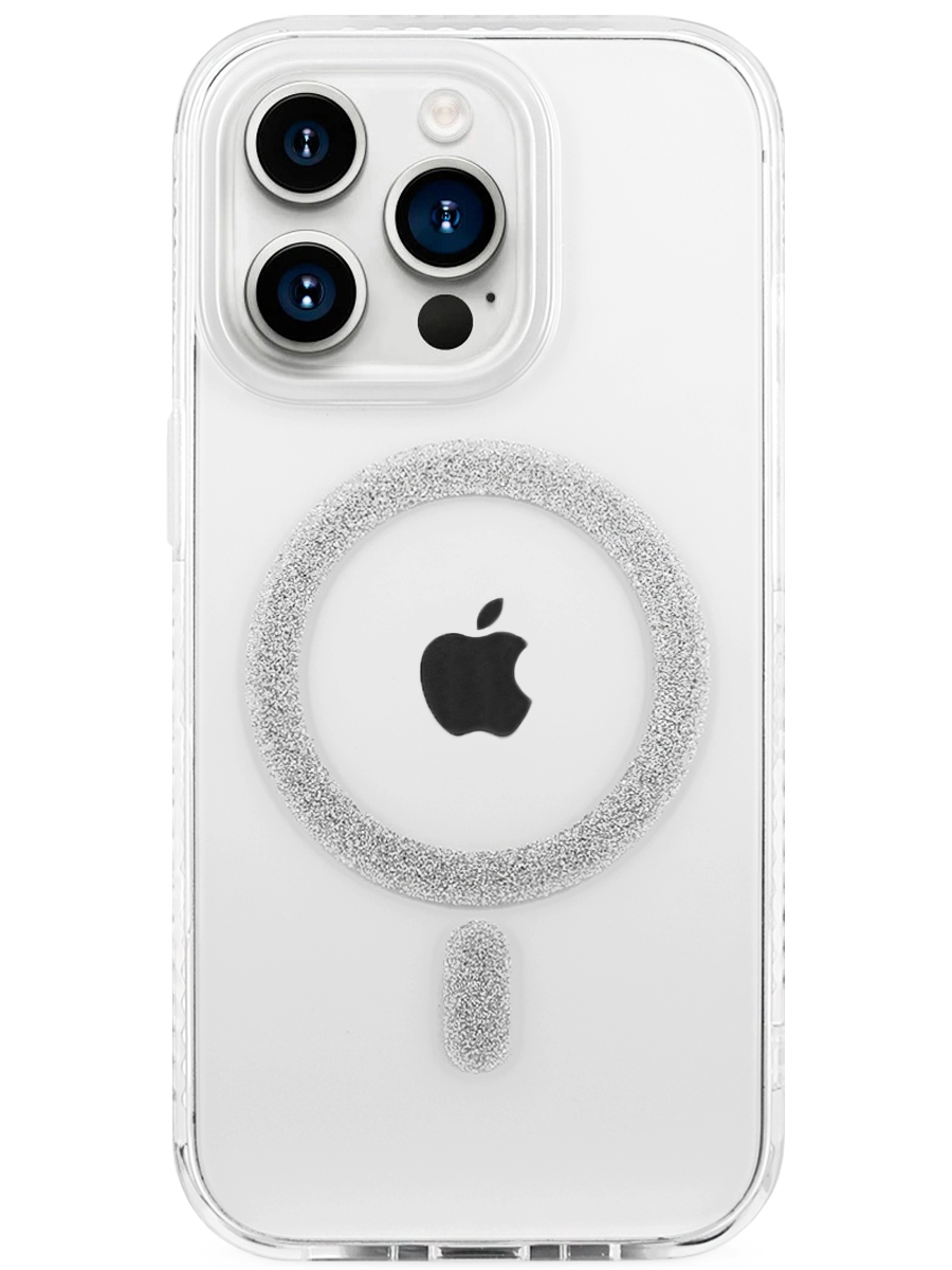 Чехол для iPhone 15 Pro Сияние MagSafe пластик+силикон