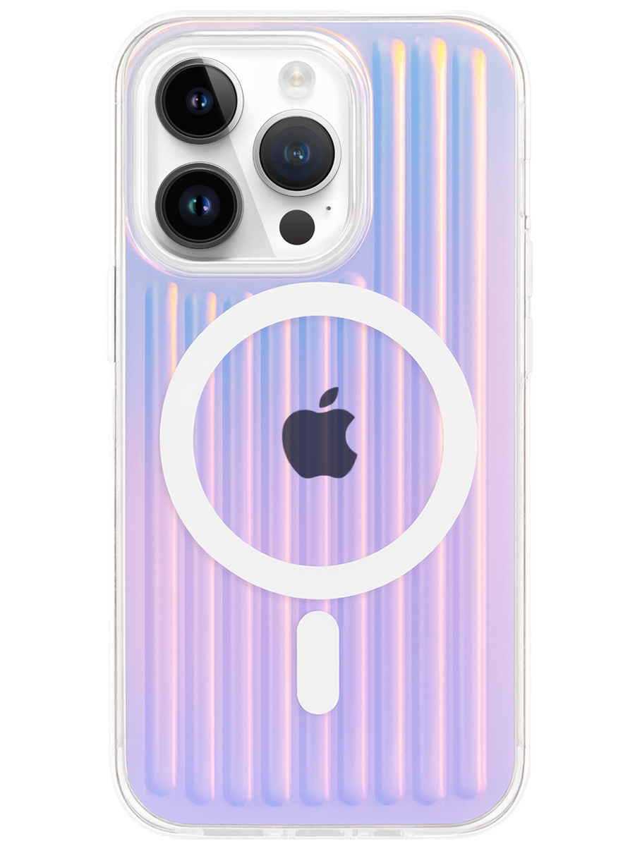 Чехол для iPhone 14 Pro Блеск MagSafe пластик+силикон