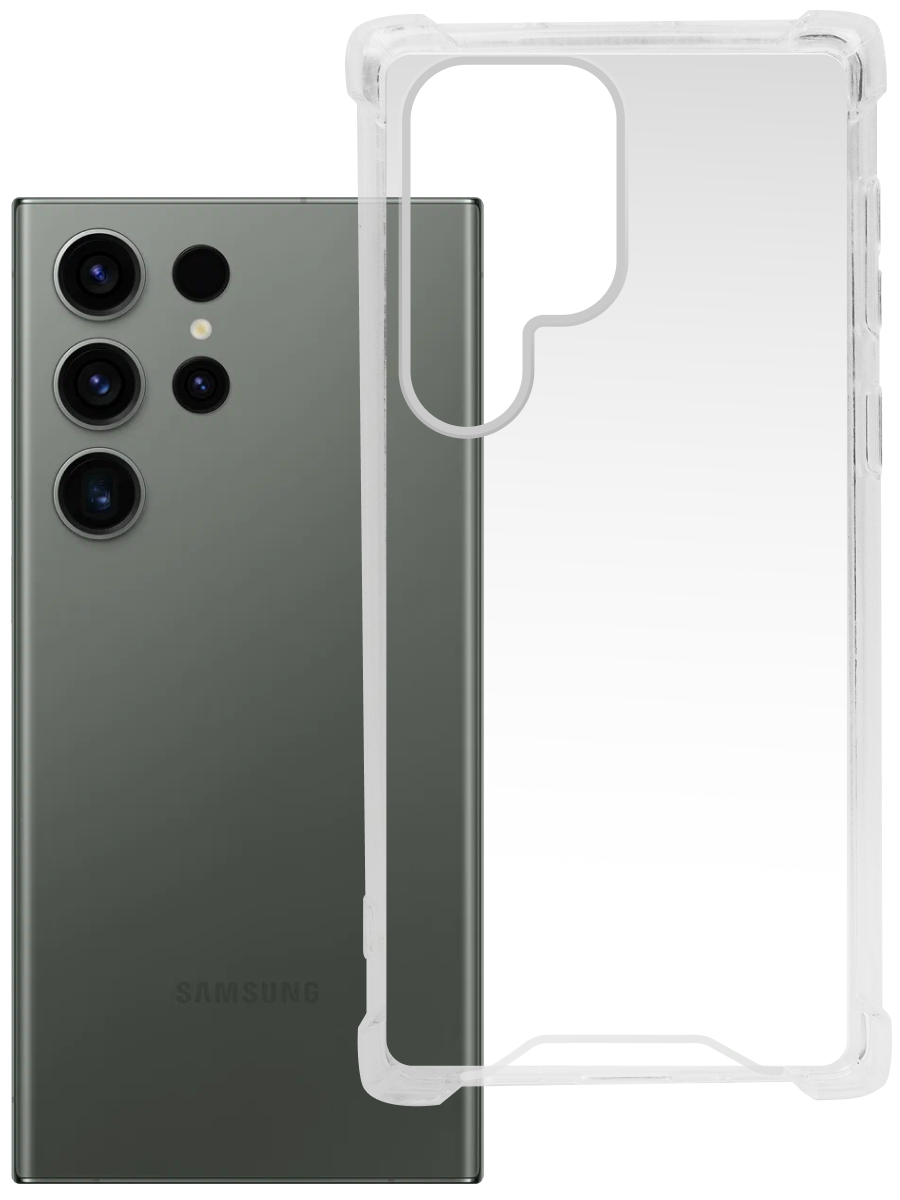 Чехол для Samsung S23 Ultra Противоударный пластик+силикон
