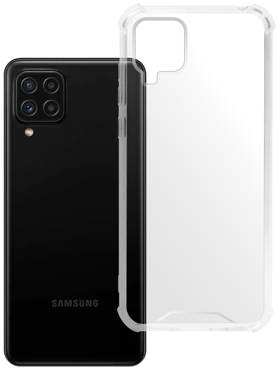 Чехол для Samsung A22 4G Противоударный пластик+силикон