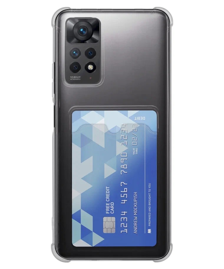 Чехол для Xiaomi Redmi 9C Card Holder силикон