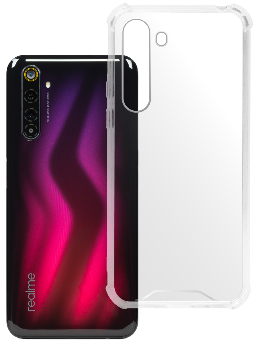 Чехол для Realme 6 Pro Противоударный пластик+силикон