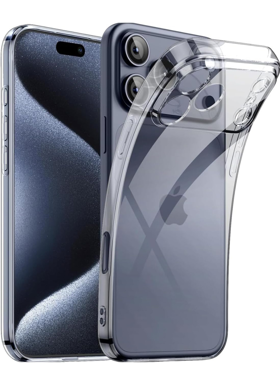 Чехол для iPhone 17 Pro Ультратонкий силикон Люкс с защитой камеры