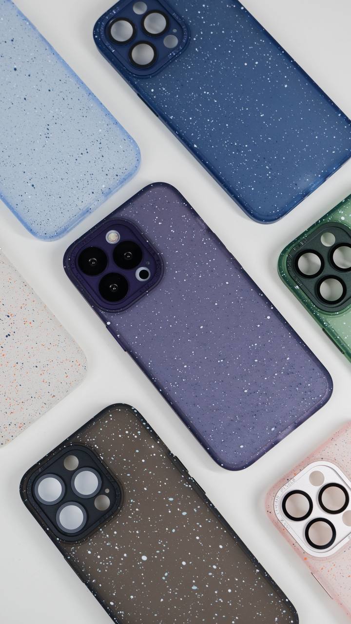 Чехол для iPhone 13 Pro Max Брызги Краски пластик+силикон