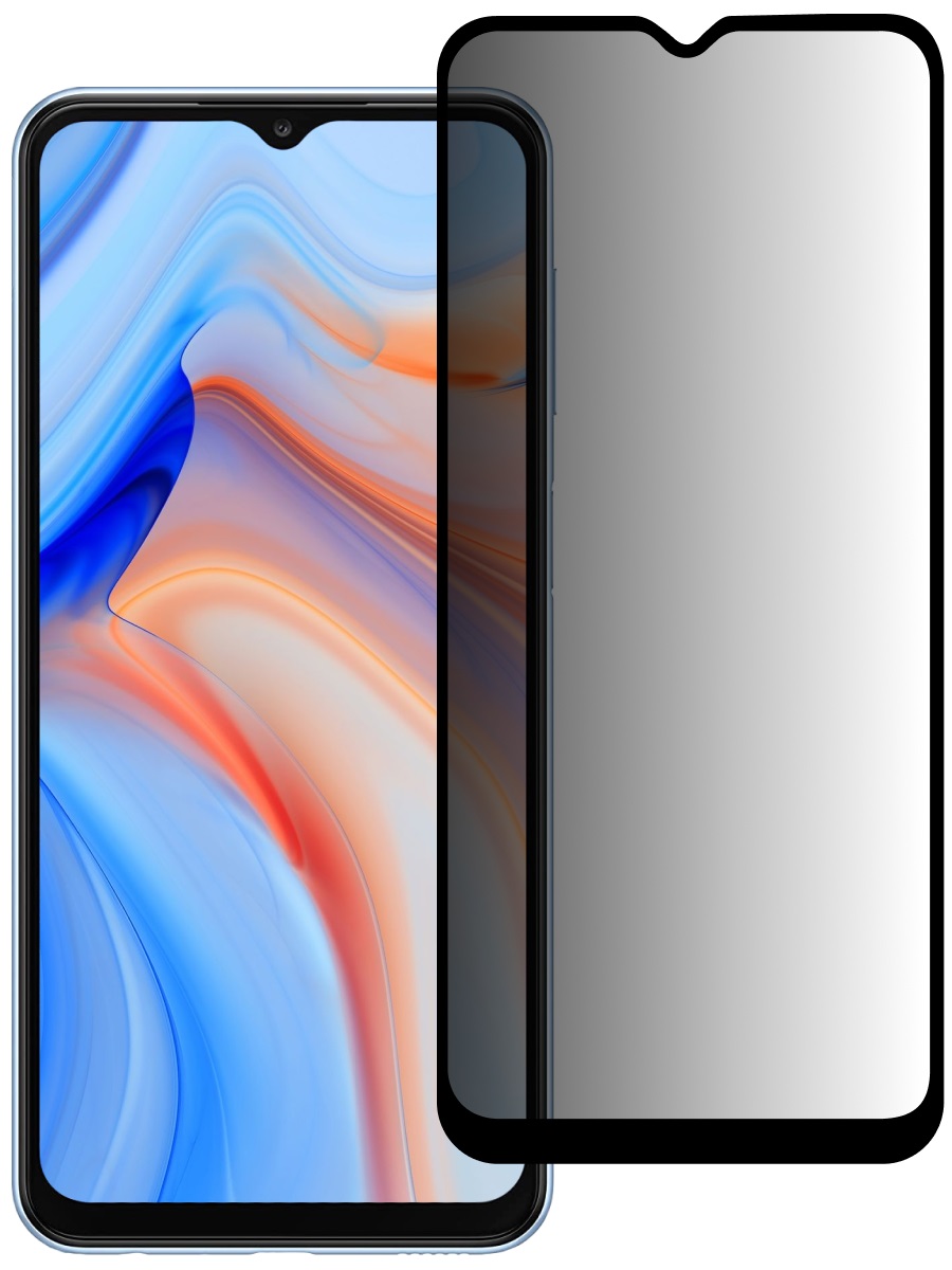 Защитное стекло для Oppo A38 Антишпион 5Д Люкс