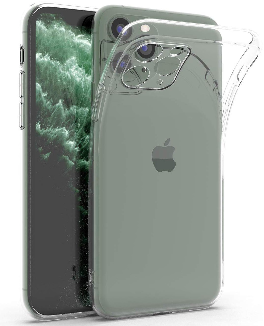 Чехол для iPhone 11 Pro Max Ультратонкий силикон Люкс с защитой камеры