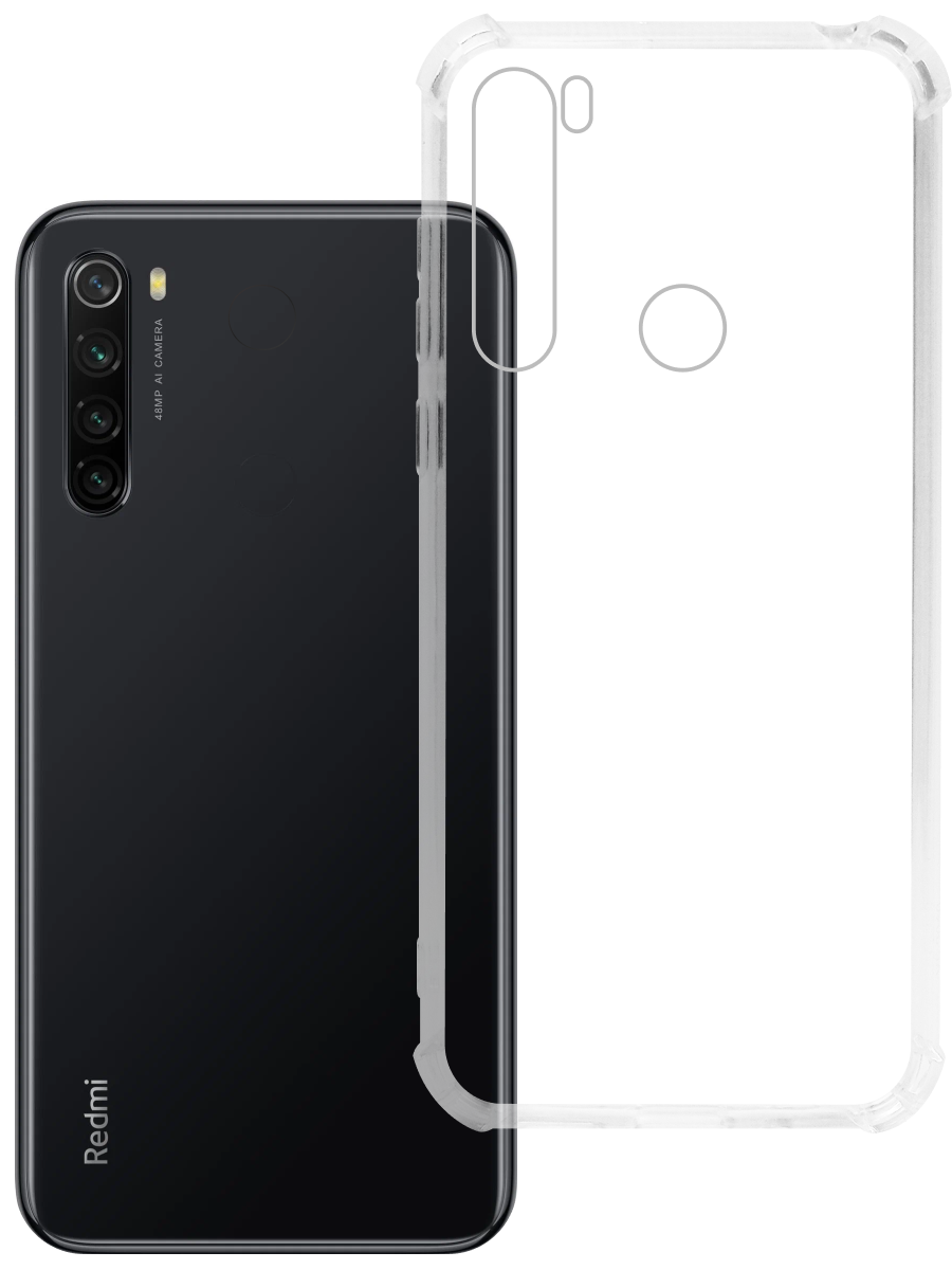 Чехол для Xiaomi Redmi Note 8 Противоударный пластик+силикон