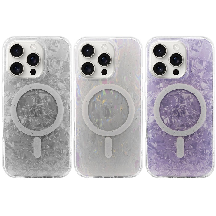Чехол для iPhone 16 Pro Max Pearl Ice Magsafe PC+cиликон