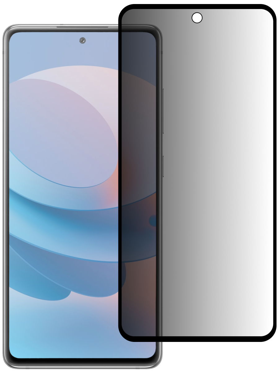 Защитное стекло для Samsung A71 Антишпион 5Д Люкс