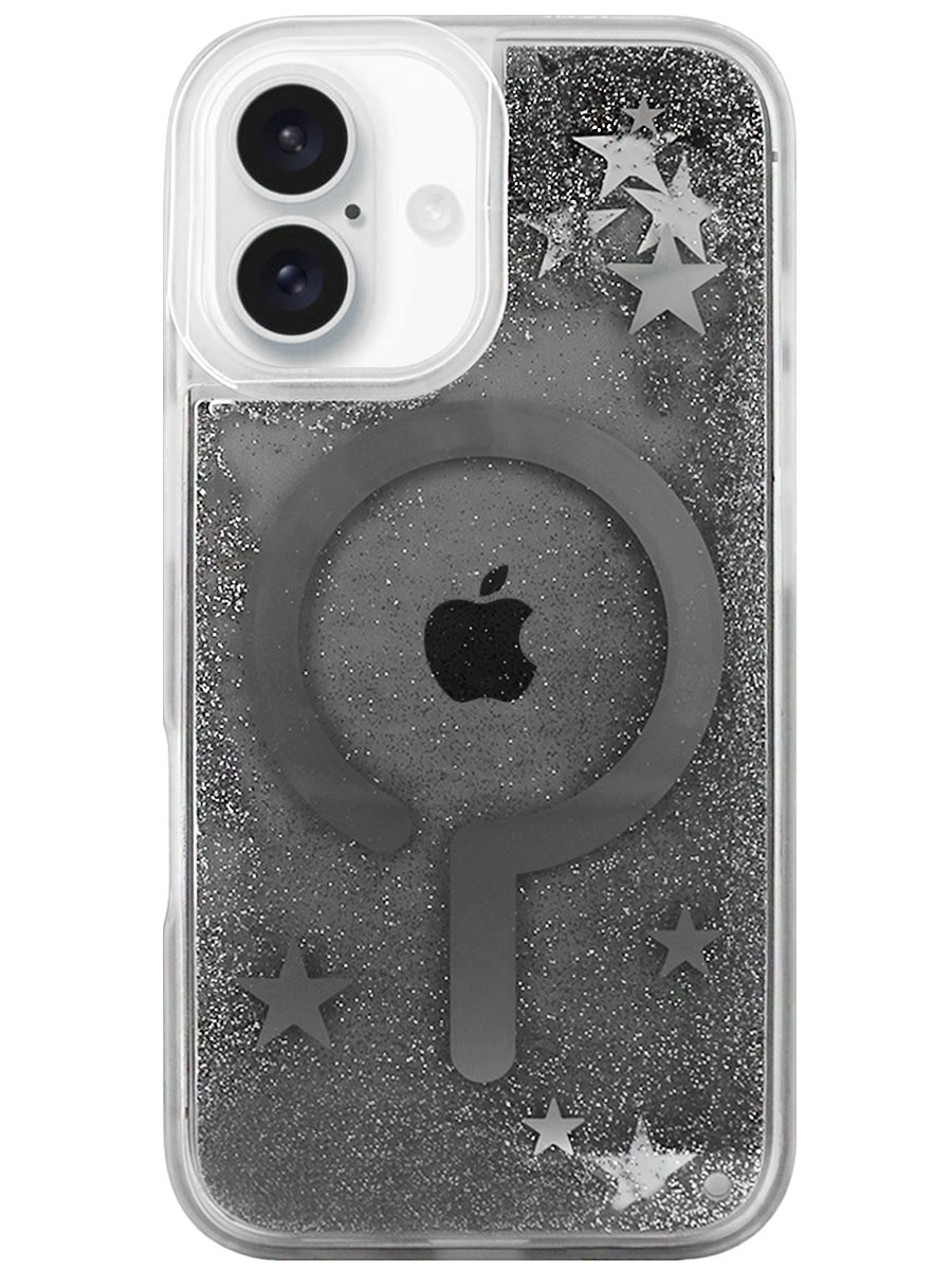 Чехол для iPhone 16 Банки MagSafe пластик+силикон