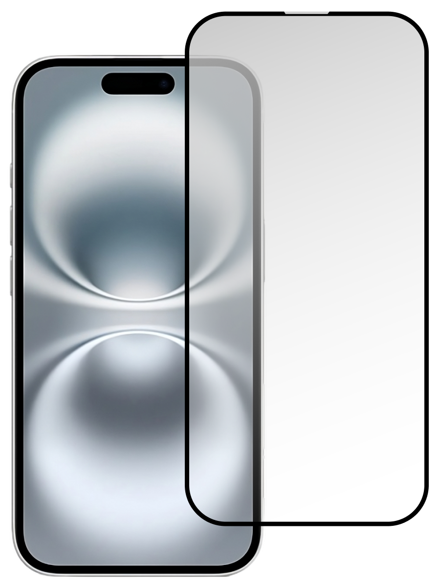 Защитное стекло для iPhone 16 2.5Д Матовое