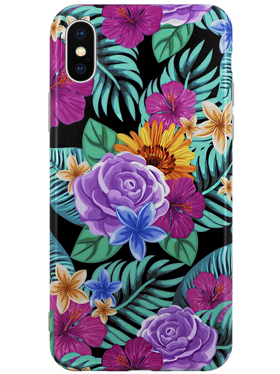 Чехол для iPhone X / XS Яркий силикон