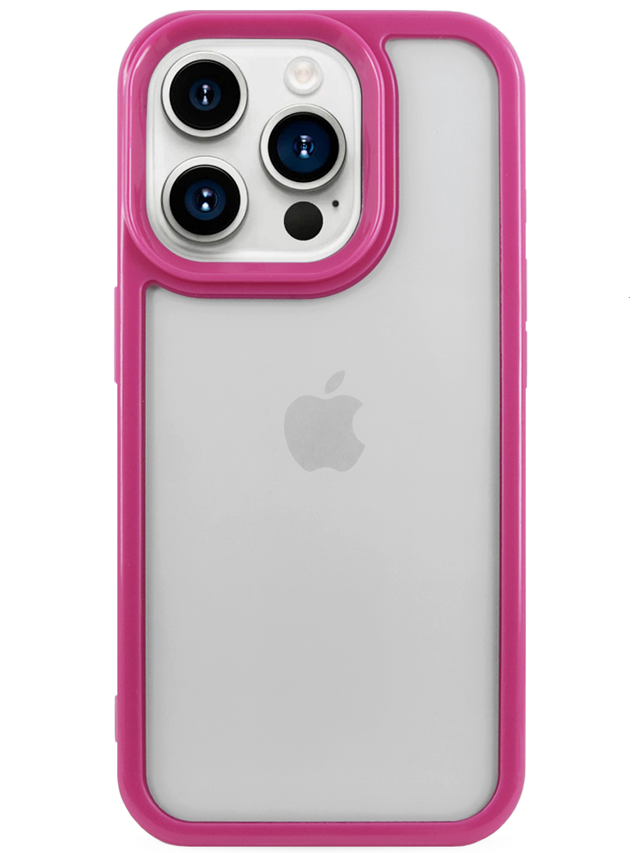 Чехол для iPhone 15 Pro Max Модный пластик+силикон