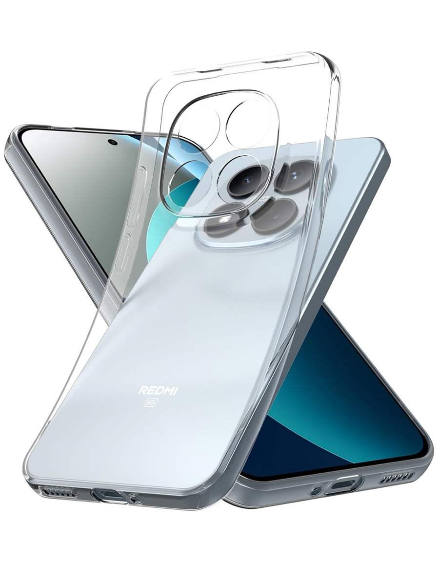 Чехол для Xiaomi Redmi Note 15 Pro Ультратонкий силикон Люкс с защитой камеры