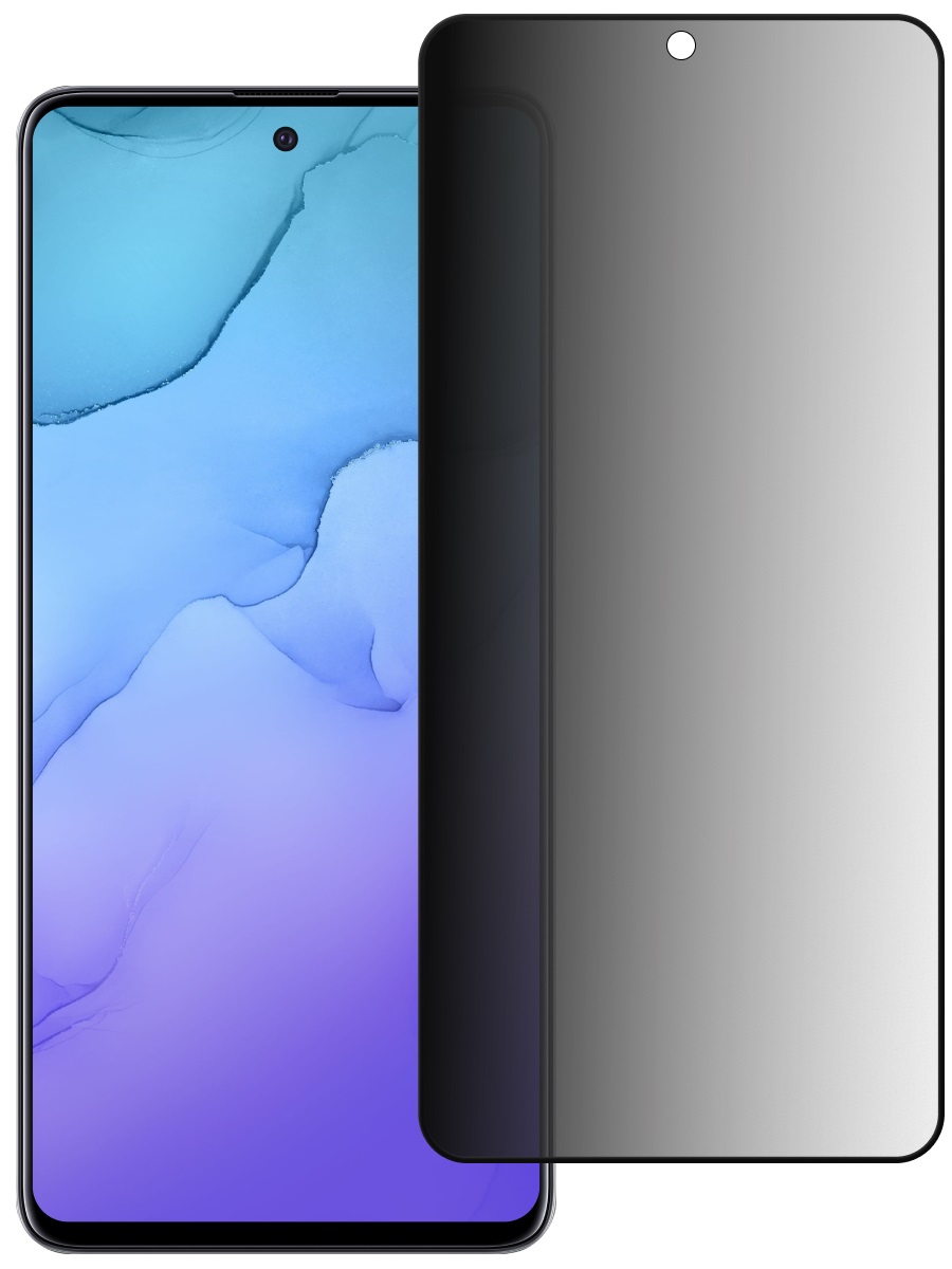 Защитное стекло для Tecno Spark 20 Pro Антишпион 5Д Люкс