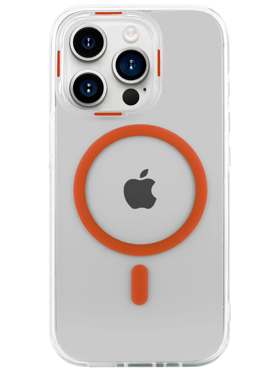 Чехол для iPhone 15 Pro Пунктир MagSafe пластик+силикон