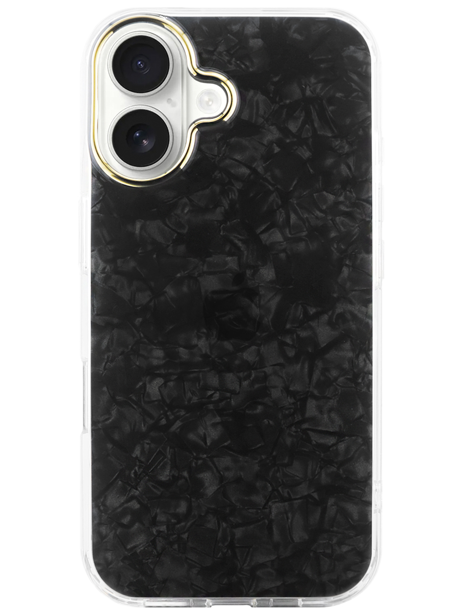 Чехол для iPhone 16 Plus Жемчужный лёд пластик+силикон