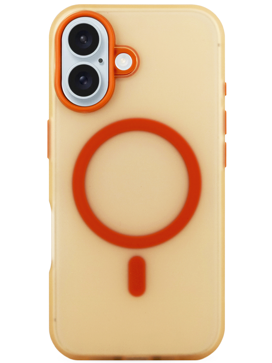 Чехол для iPhone 16 Plus Пуховый MagSafe пластик+силикон