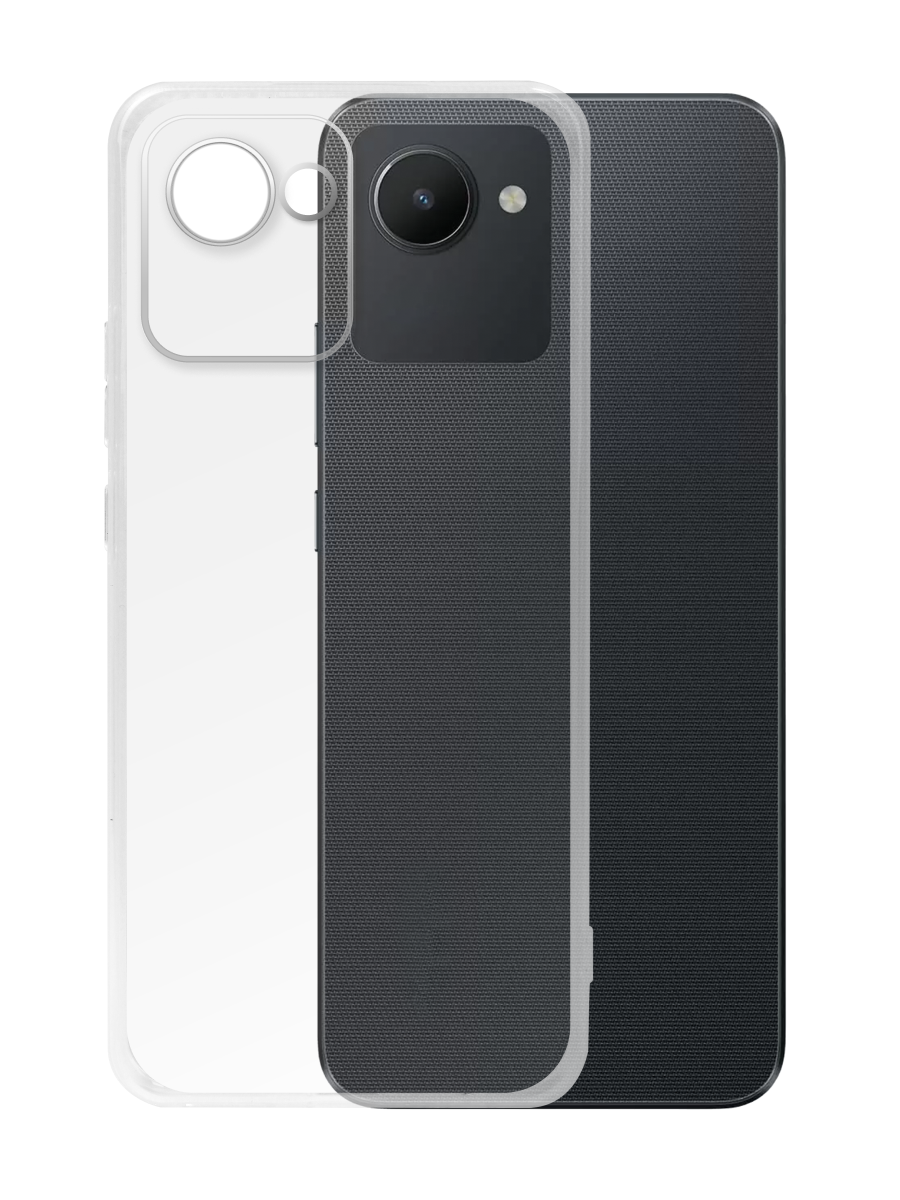 Чехол для Realme C30 4G Ультратонкий силикон Люкс с защитой камеры