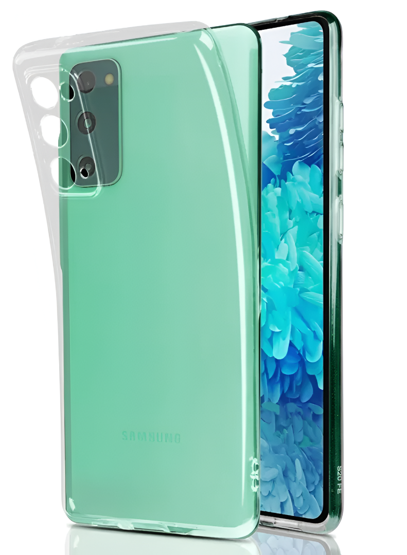 Чехол для Samsung S20 FE Ультратонкий силикон Люкс с защитой камеры