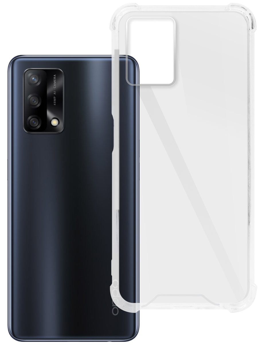 Чехол для Oppo A74 Противоударный пластик+силикон