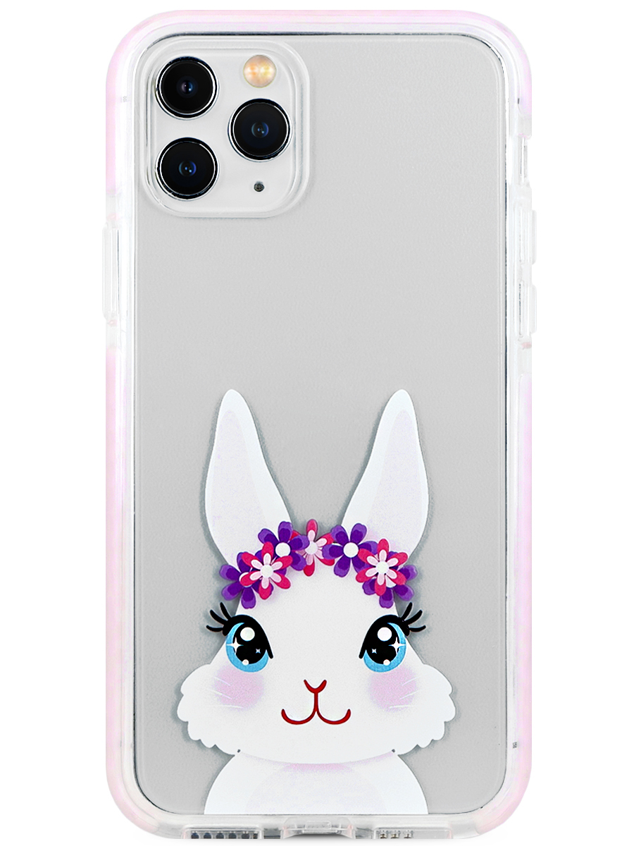 Чехол для iPhone 11 Pro Max Зайчик пластик+силикон