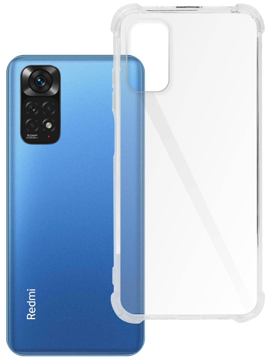 Чехол для Xiaomi Redmi Note 11 Противоударный пластик+силикон