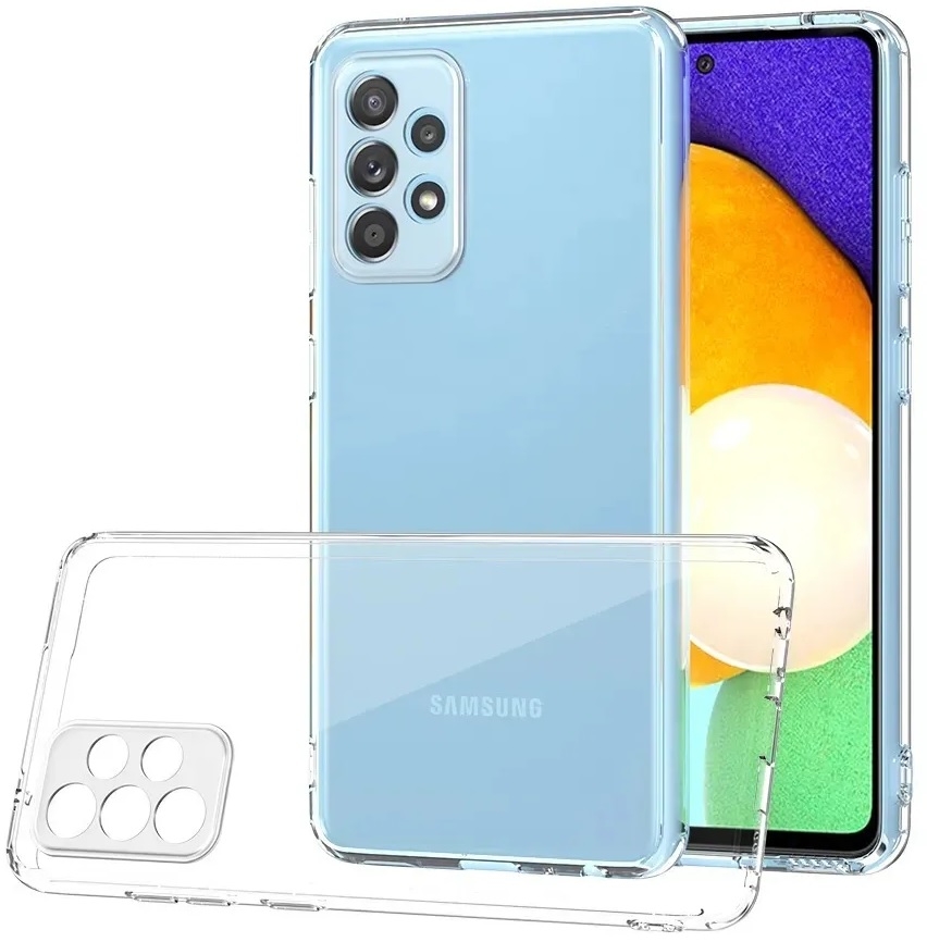 Чехол для Samsung A13 4G Ультратонкий силикон Люкс с защитой камеры