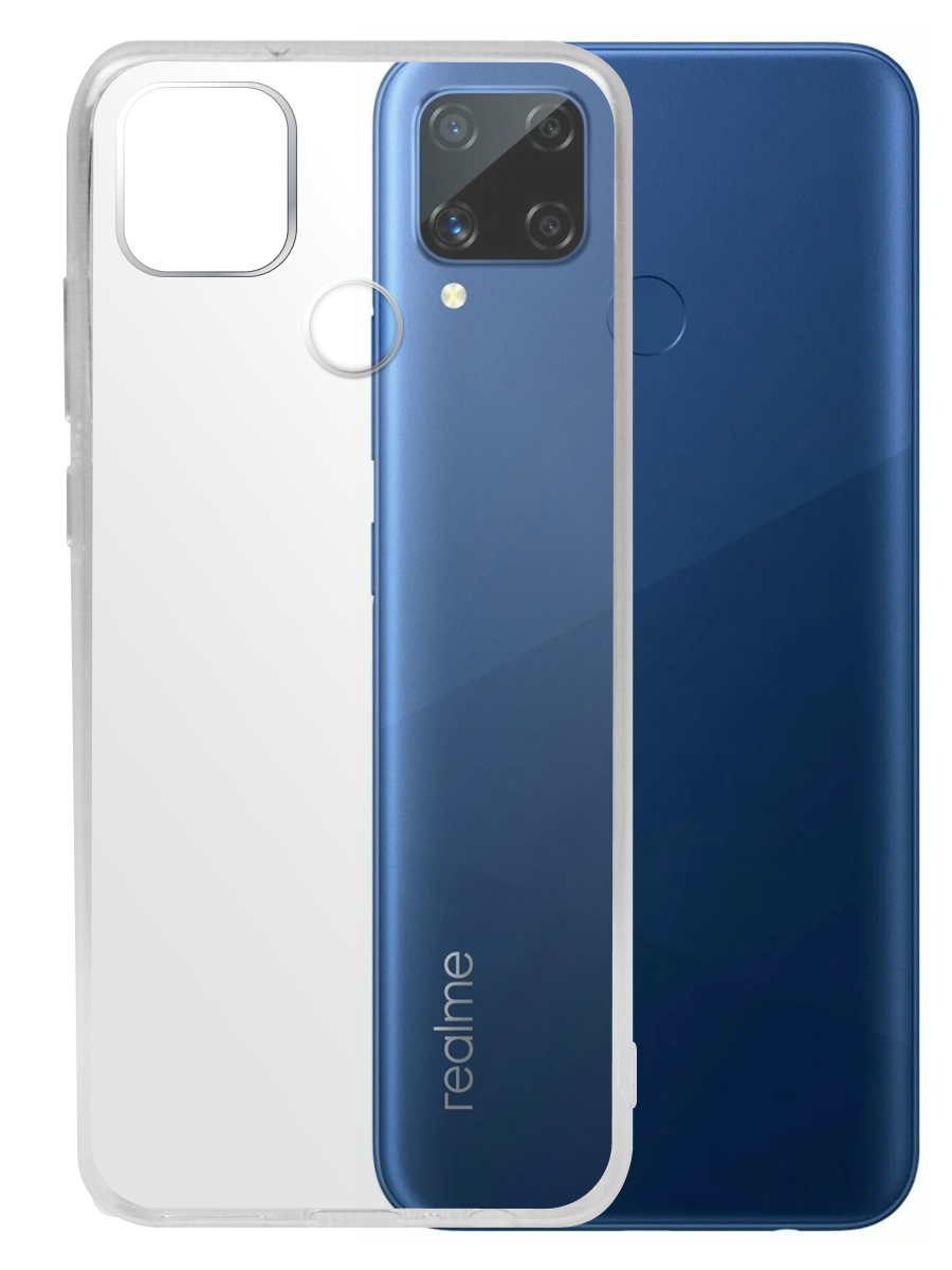 Чехол для Realme C15 Ультратонкий силикон Люкс