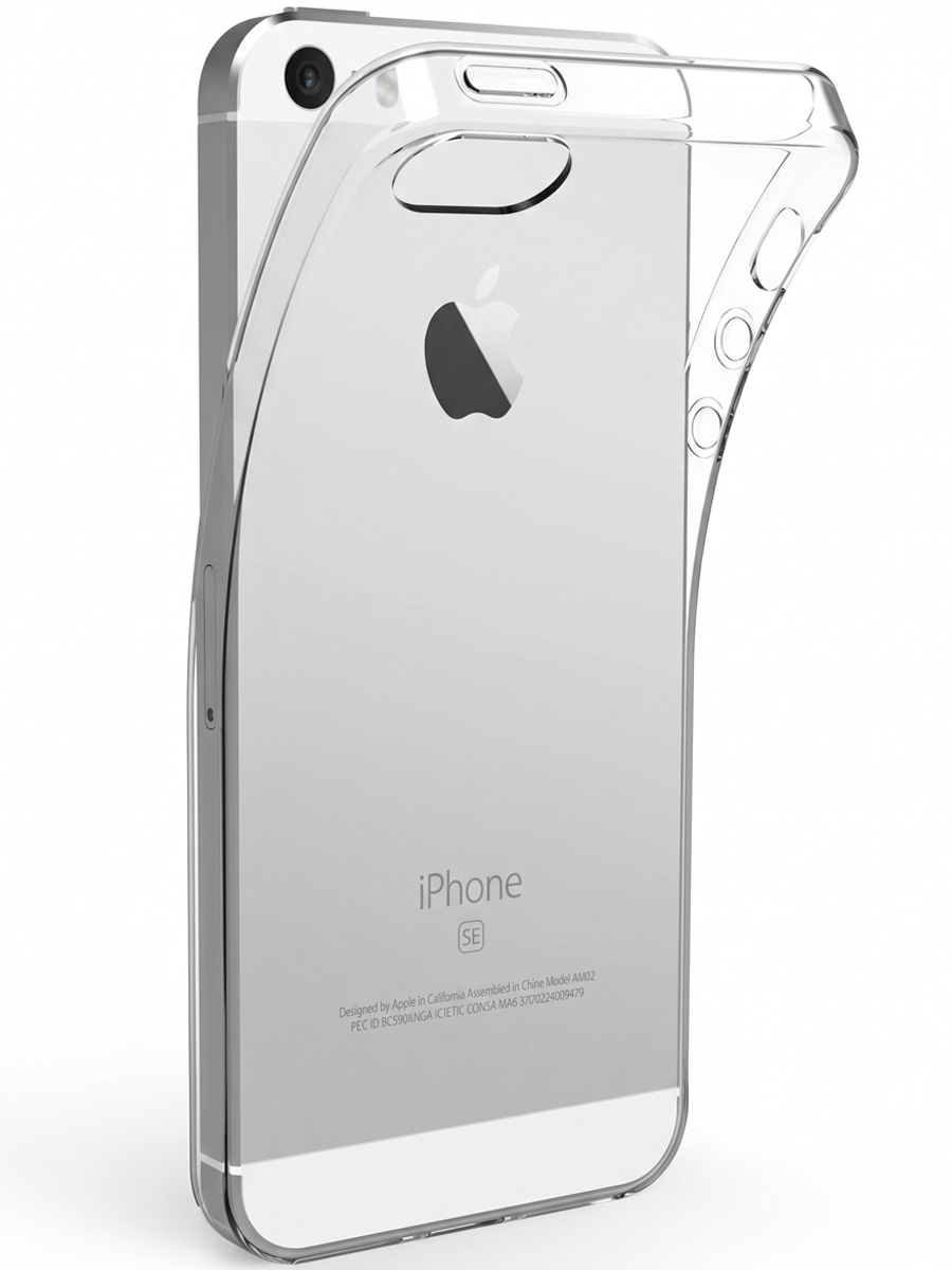 Чехол для iPhone 5 / 5S / SE Ультратонкий силикон Люкс