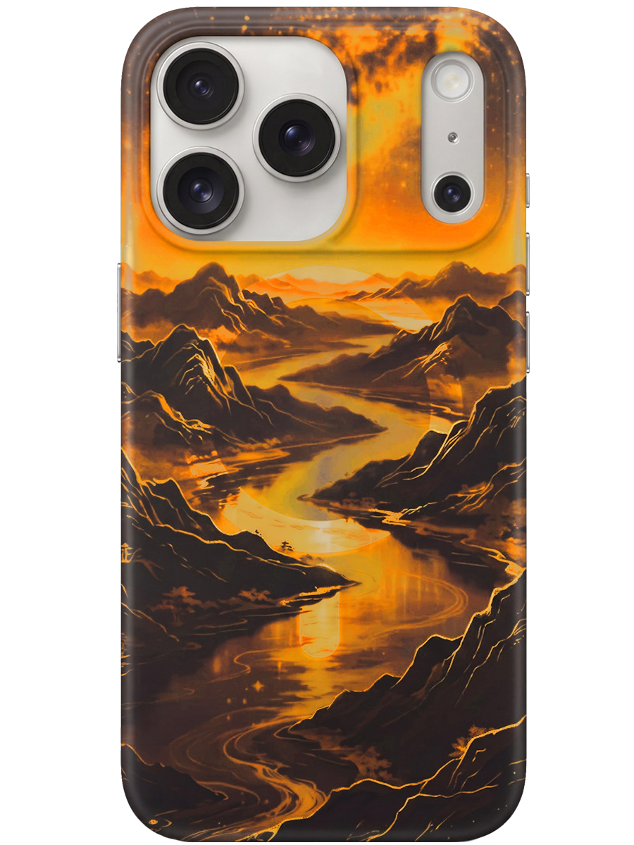 Чехол для iPhone 17 Pro Max / 18 Pro Max Закат MagSafe