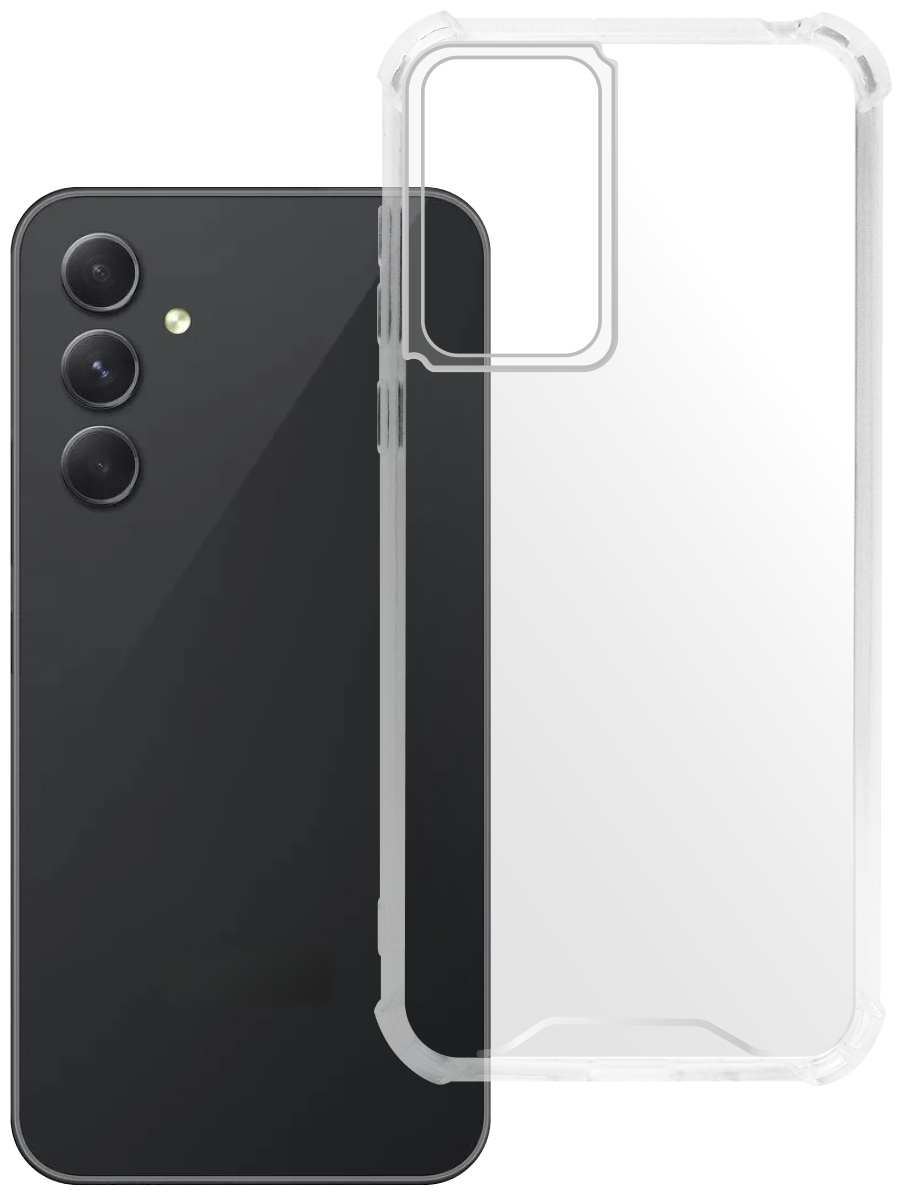 Чехол для Samsung A54 5G Противоударный пластик+силикон
