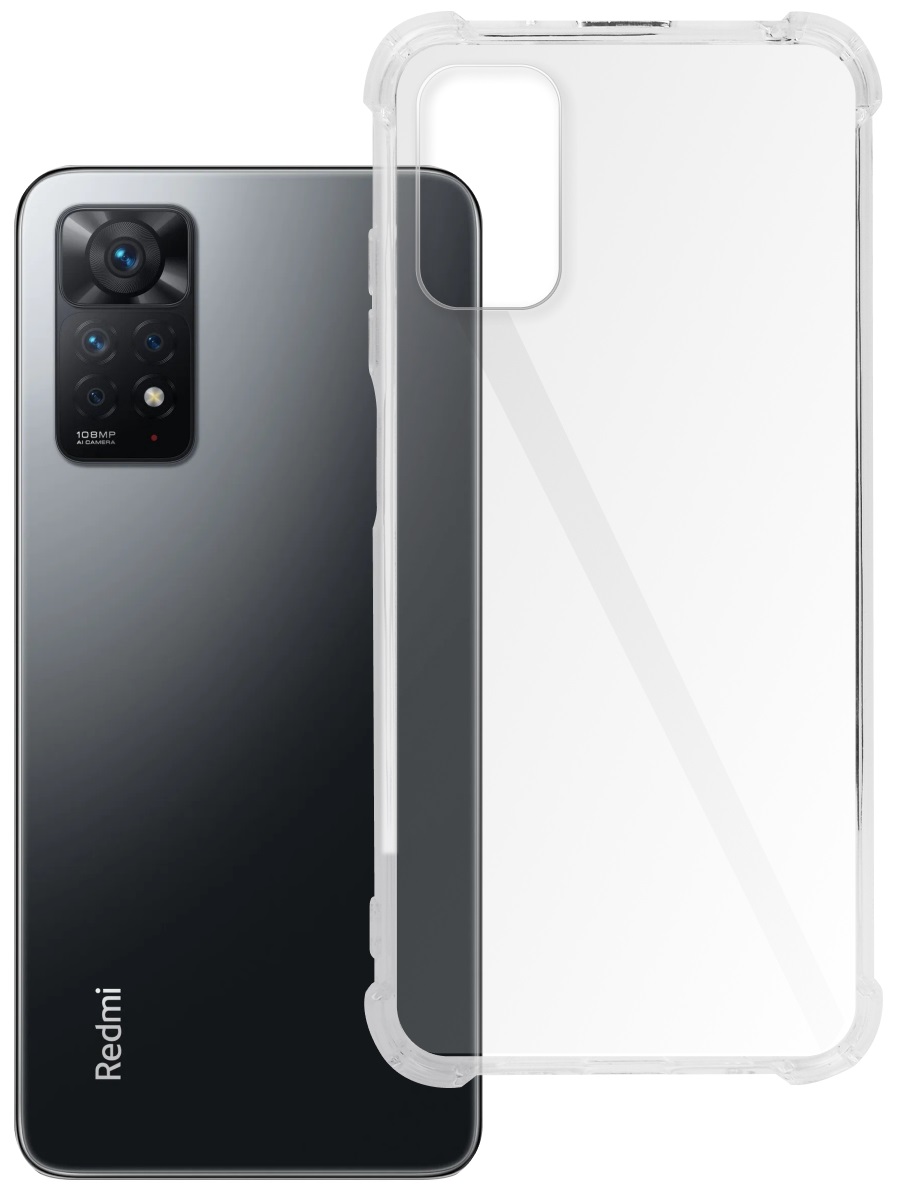Чехол для Xiaomi Redmi Note 11 Pro Противоударный пластик+силикон