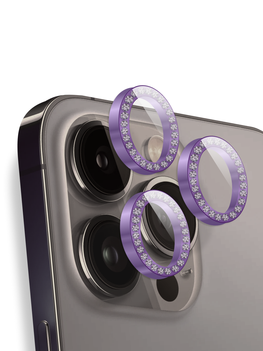 Комплект защитных стекол камеры для iPhone 12 Pro Max Бриллиантовый