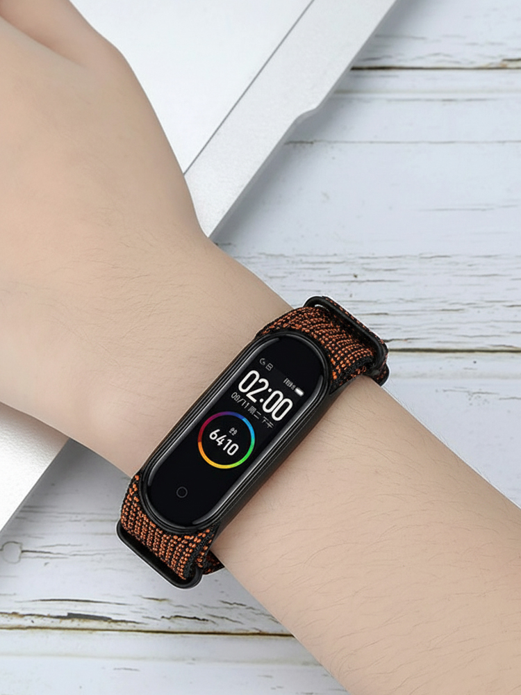 Ремешок для Xiaomi Mi Band 3 / 4 / 5 / 6 / 7 Нейлоновый
