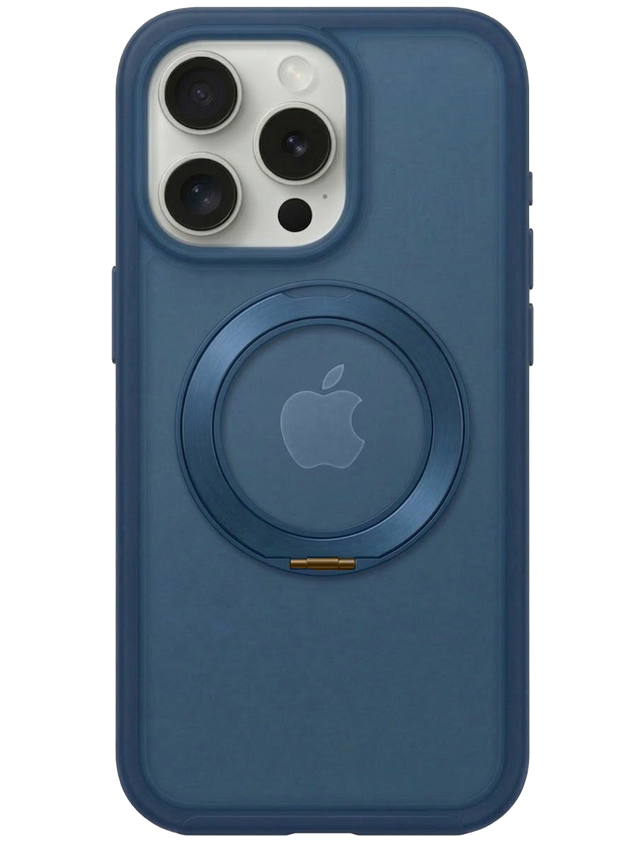 Чехол для iPhone 15 Pro Магнитный шарм пластик+силикон
