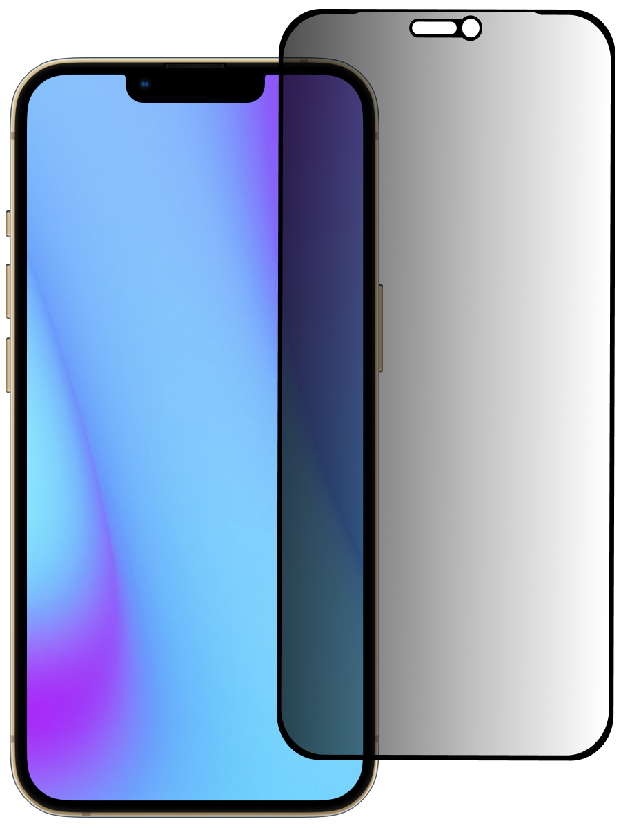 Защитное стекло для iPhone XS Max / 11 Pro Max Антишпион 5Д Люкс