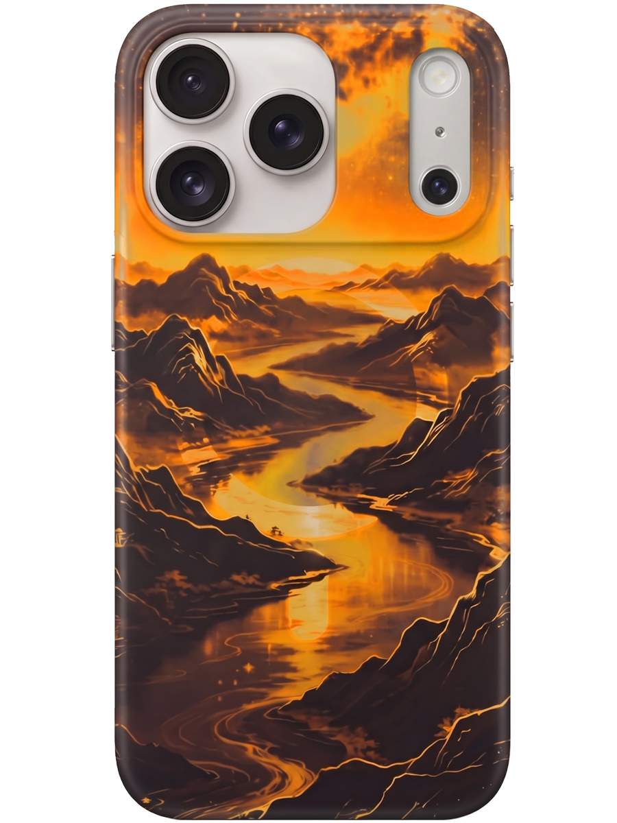Чехол для iPhone 17 Pro Max / 18 Pro Max Закат MagSafe