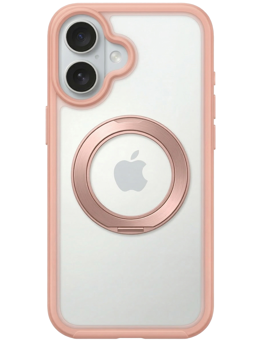 Чехол для iPhone 16 Магнитный шарм пластик+силикон