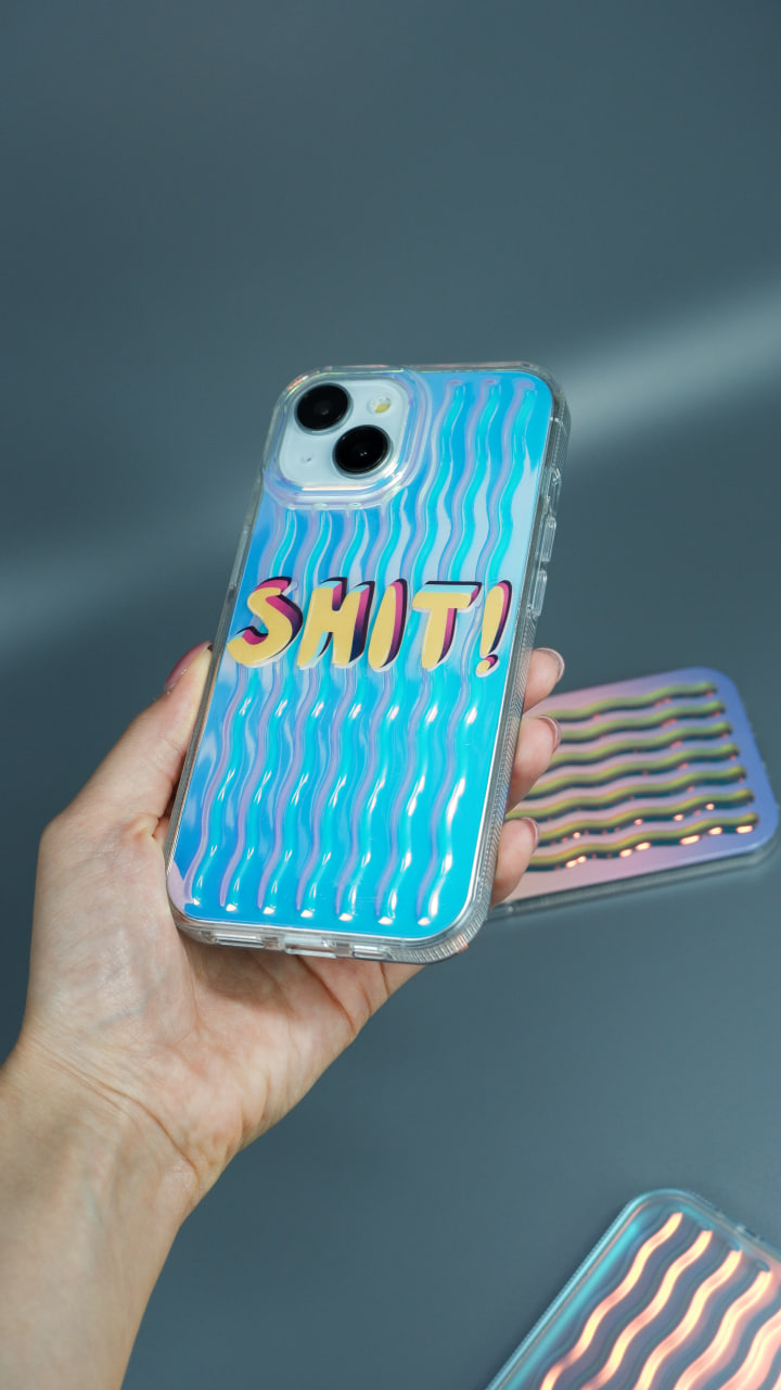 Чехол для iPhone 15 Pro Max Морские волны пластик+силикон