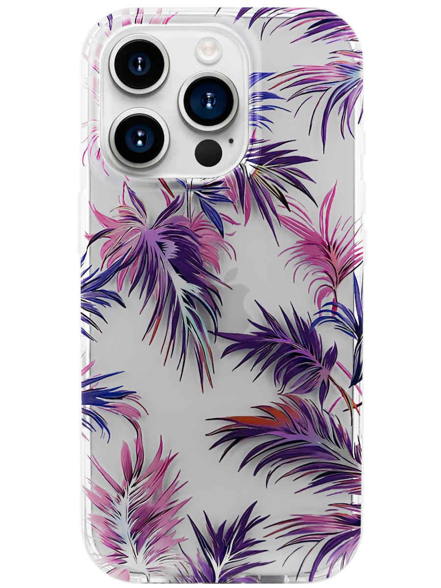 Чехол для iPhone 15 Pro Сад пластик+силикон