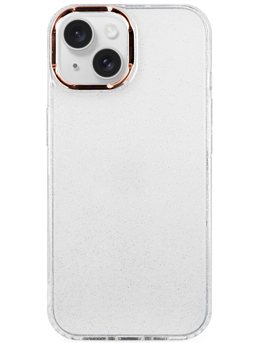 Чехол для iPhone 15 Искры пластик+силикон