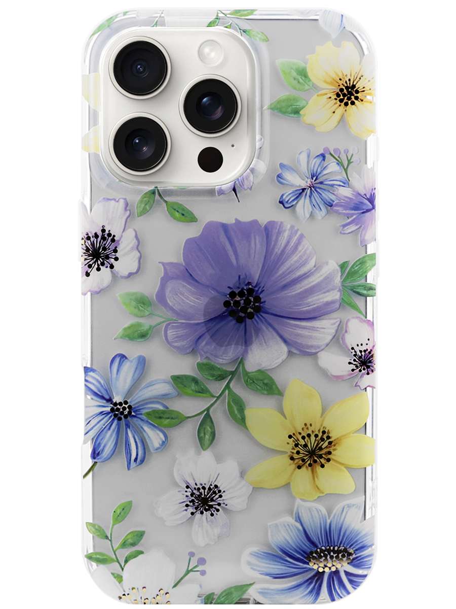 Чехол для iPhone 16 Pro Сад пластик+силикон