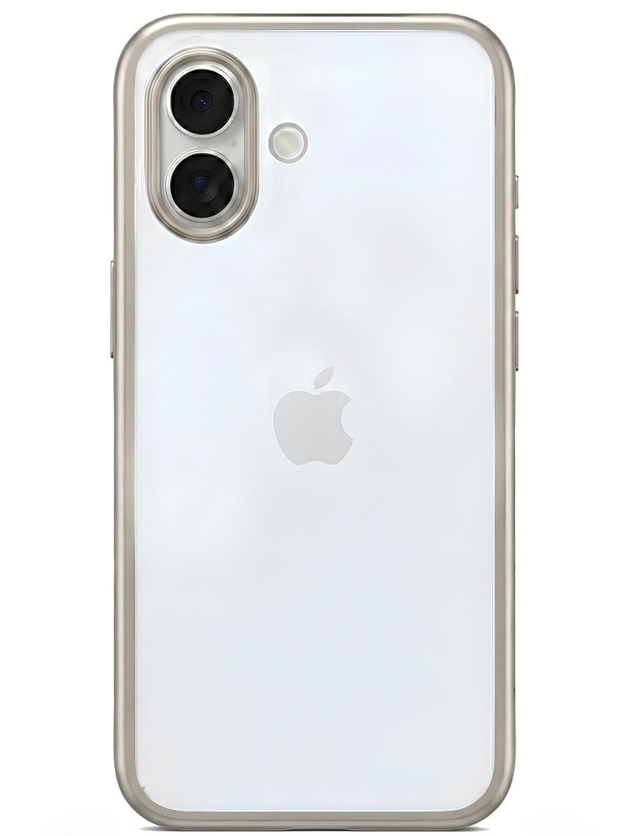 Чехол для iPhone 16 Хромированные грани