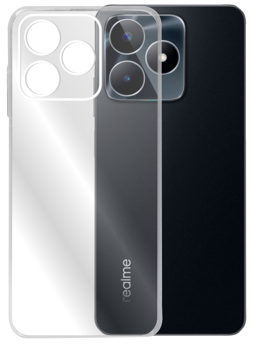 Чехол для Realme C51 / C53 Ультратонкий силикон Люкс с защитой камеры