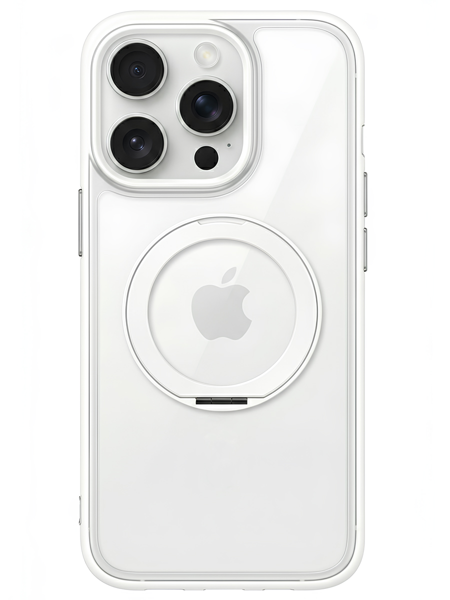 Чехол для iPhone 15 Pro Max Цветные кольца MagSafe силикон