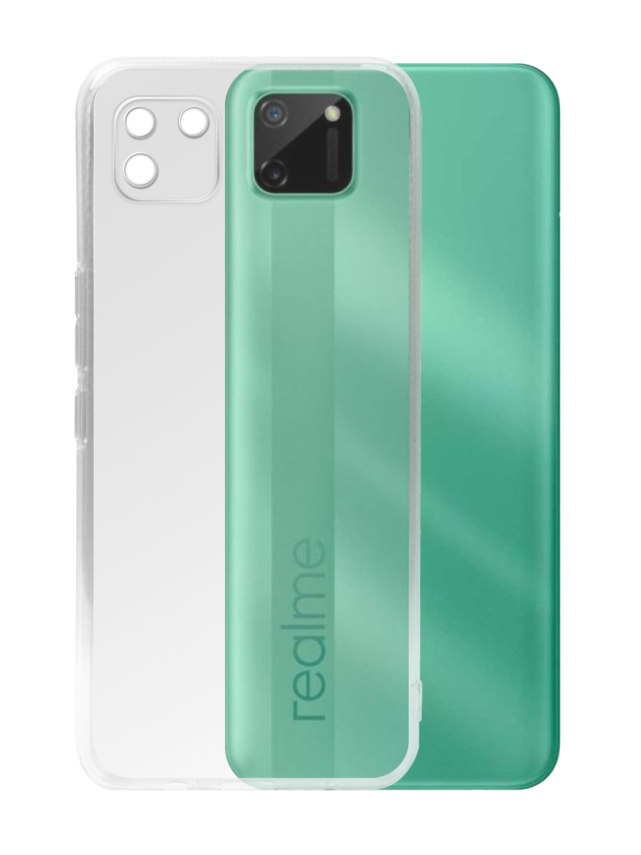 Чехол для Realme C11 Ультратонкий силикон Люкс с защитой камеры
