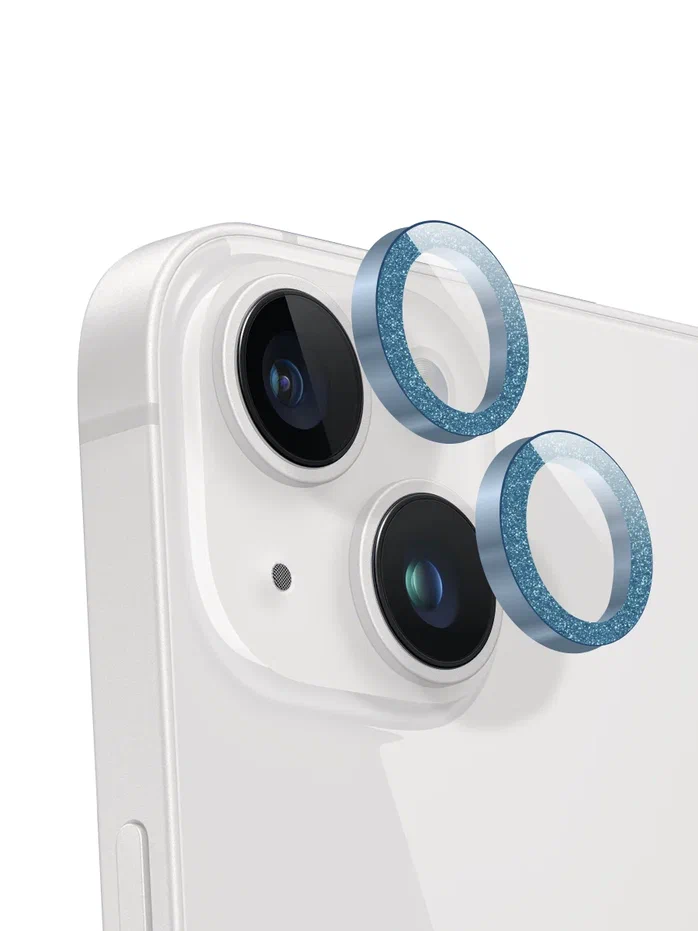 Комплект защитных стекол камеры для iPhone 14 Бриллиантовая крошка